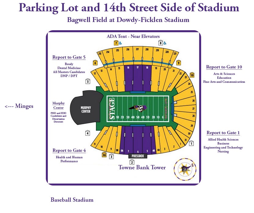 ecu football stadium seating chart - Google Search