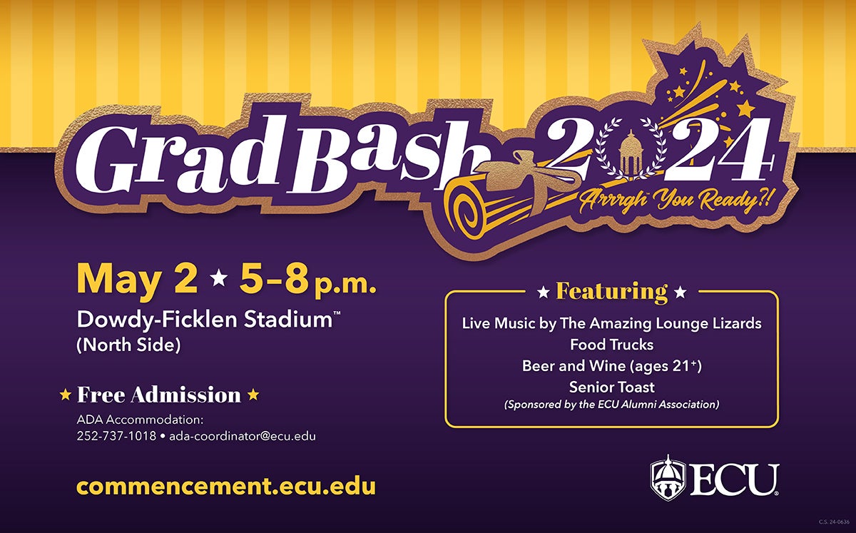 GradBash 2024 Commencement ECU